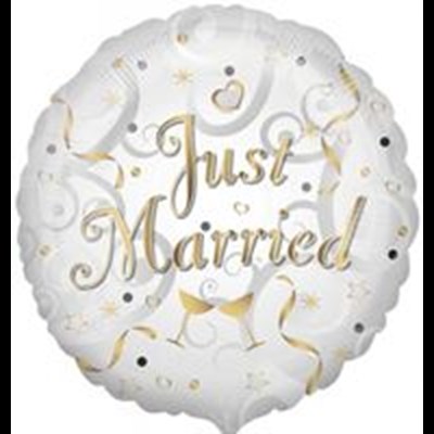 Buy And Send Just Married 18 inch Foil Balloon